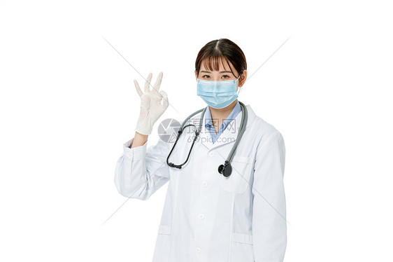 戴口罩的医生医护人员形象图片