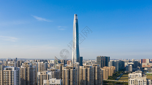 天津滨海新区天津地标建筑津沽棒背景