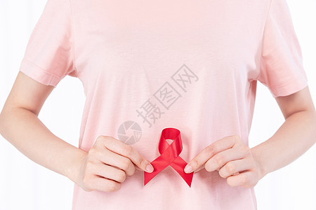 红丝带关爱艾滋病患者图片