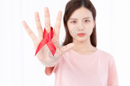 红丝带关爱艾滋病患者图片