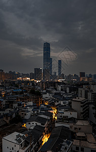 长沙五一商圈夜景图片