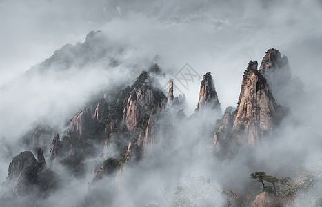 黄山风光黄山云雾高清图片