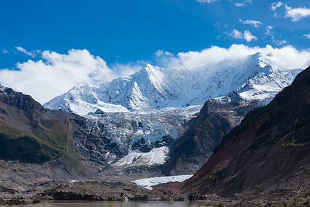 西藏林芝米堆冰川高清图片