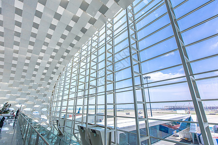 深圳宝安机场建筑窗户玻璃图片