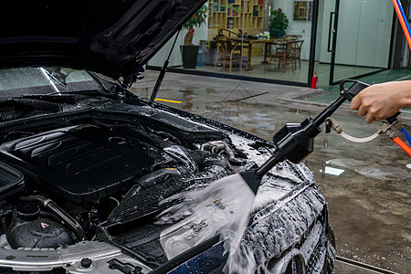 汽车机动车洗车清洗养护背景图片