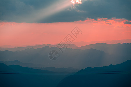 草原日出夕阳摄影图片背景