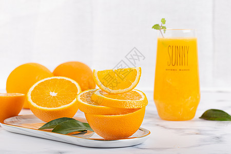 横版拍摄橙子背景图片