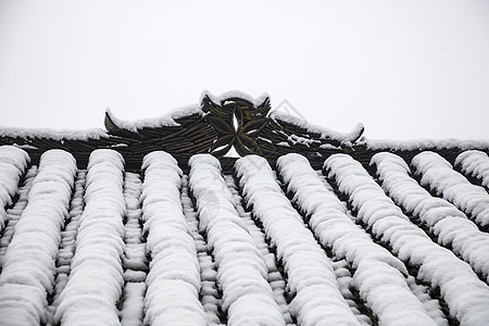 屋脊上的白雪图片