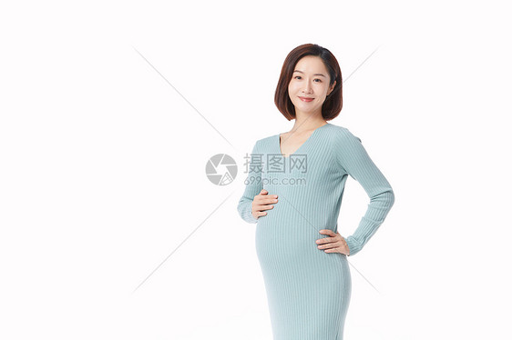 孕妇形象怀孕的人手摸肚子图片