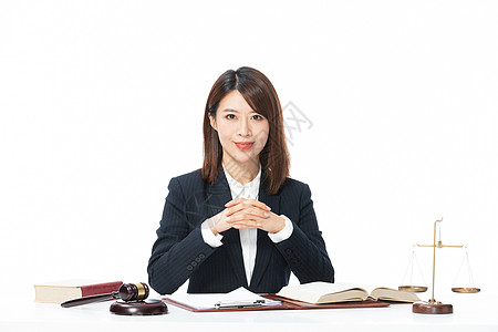 端庄的女性律师办公图片