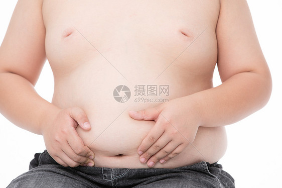 摸肚子的男孩小胖子图片