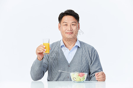 中年男性健康饮食图片