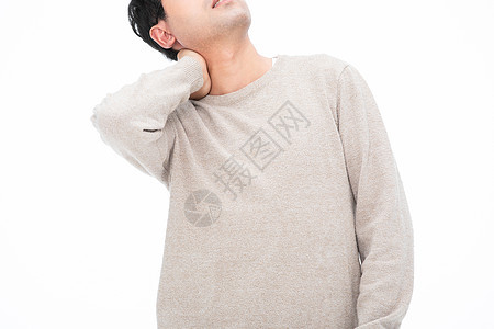 成年男性身体不舒服脖子疼图片