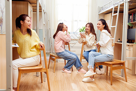 女学生宿舍聊天图片