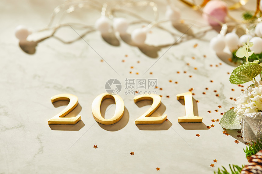 元旦2021创意背景图片