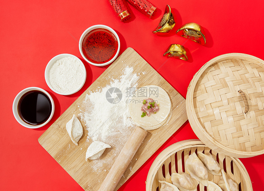 包饺子制作图片