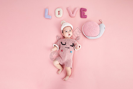 萌娃可爱写真照图片素材