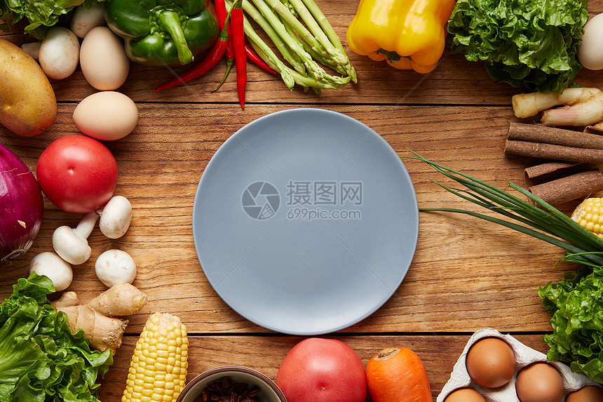 蔬菜食材餐盘背景素材高清图片下载 正版图片 摄图网 蔬菜食材餐盘背景素材高清图片下载 正版图片 摄图网