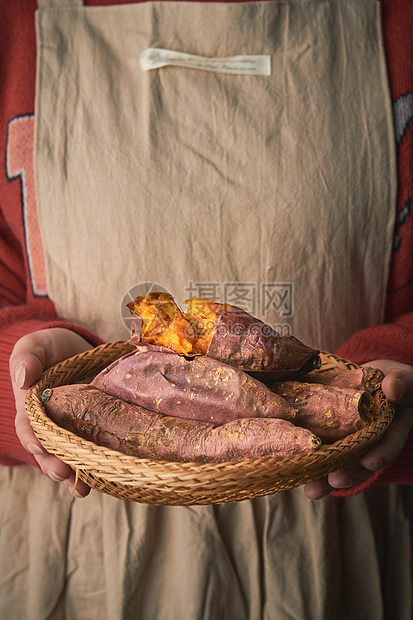 甜甜蜜蜜烤红薯软香烟薯图片
