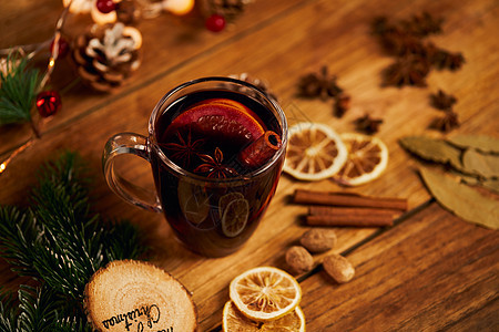 冬季圣诞养生热红酒图片