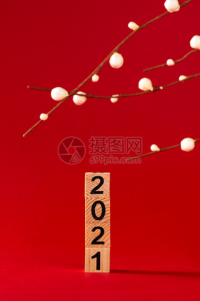 2021新年创意微距图片