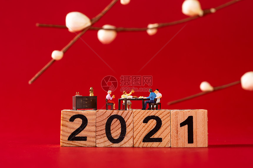 2021新年创意微距图片