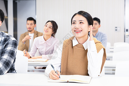 成人教育大学生课堂听课记笔记背景图片