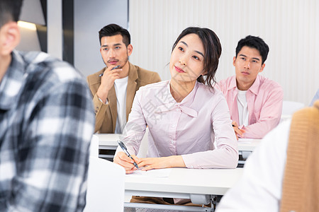 成人教育大学生课堂听课记笔记背景图片