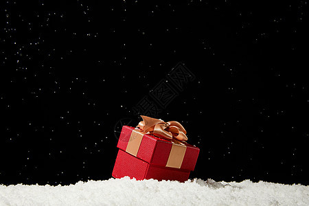 圣诞节红色喜庆礼物盒图片