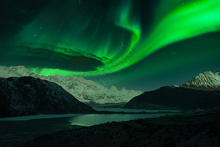 冰岛北极光夜景风光图片
