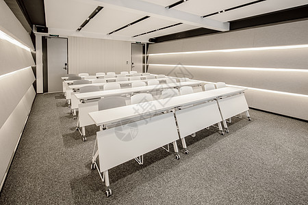 商务会议室办公会议桌设计高清图片