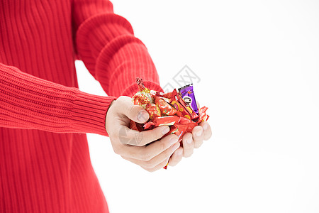 免费下载               照片  |         双手捧着一把糖果