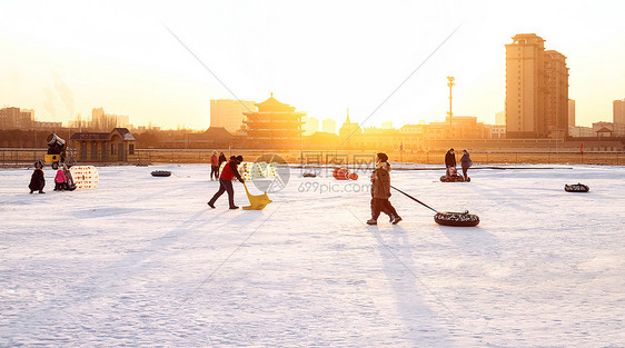 呼和浩特赛马场滑雪场游玩景观图片