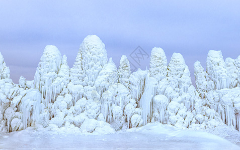 内蒙古冬季冰雕景观图片