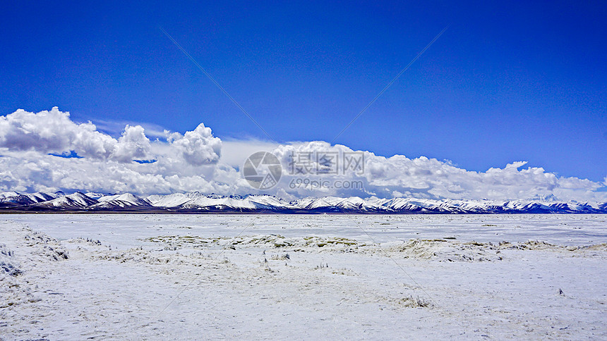 冬天西藏纳木措风光图片