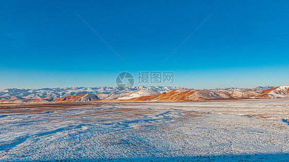 雪后的可可西里大草原图片