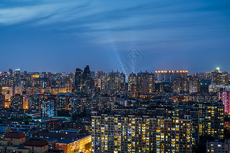 夜景北京城市建筑高楼高清图片素材