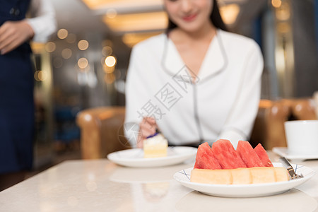 餐厅里水果的特写图片