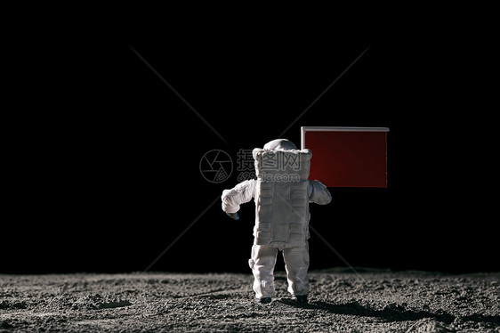 太空登月宇航员微距图片
