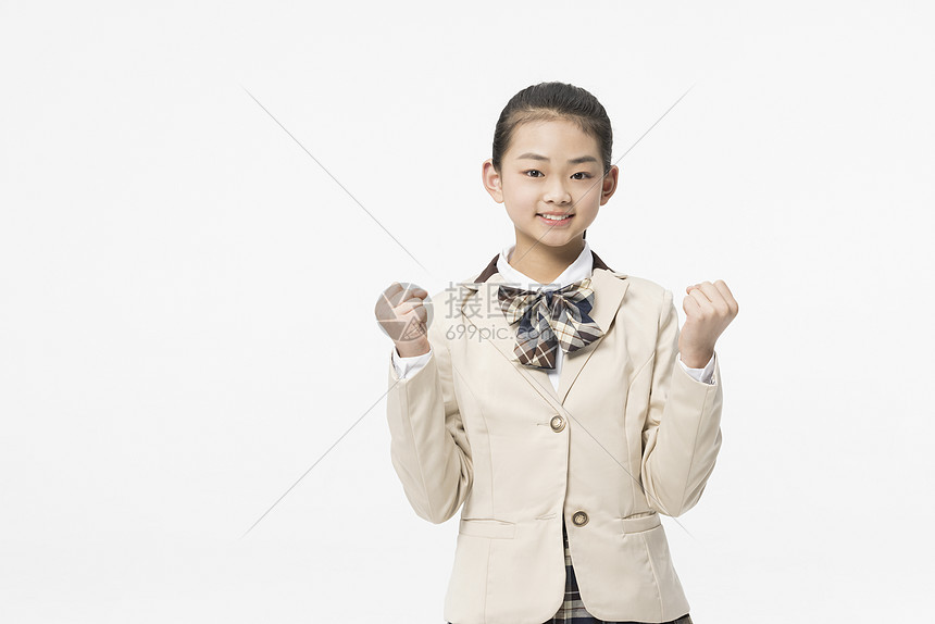 可爱的女学生形象小女孩高清图片下载-正版图片501713075-摄图网