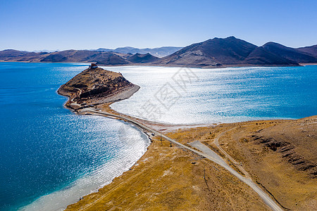 西藏羊卓雍措背景