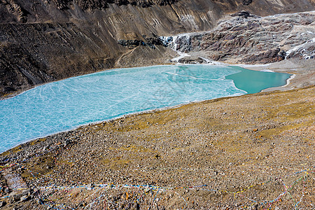 西藏穷母岗日冰川背景图片