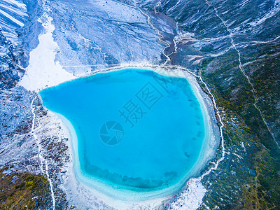 攀登雪山稻城亚丁景区背景