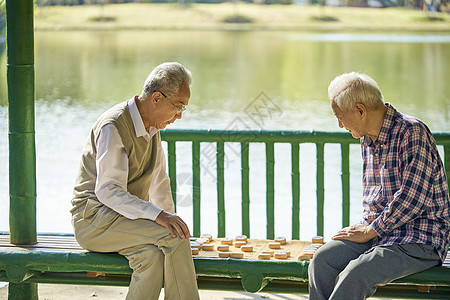 老年人下象棋图片