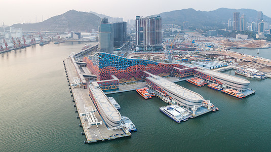 深圳蛇口码头太子湾邮轮母港背景