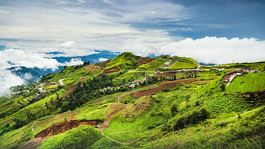 泰国北部高原山顶云海图片