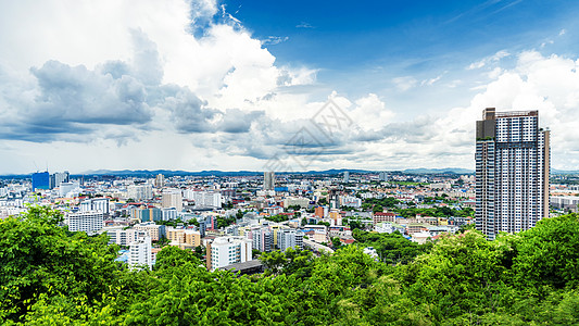 泰国芭堤雅城市全景图片