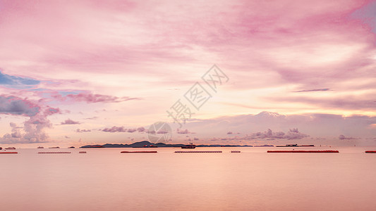 泰国热带粉色大海图片