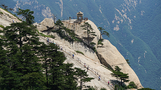 五岳之西岳陕西西安华山背景图片