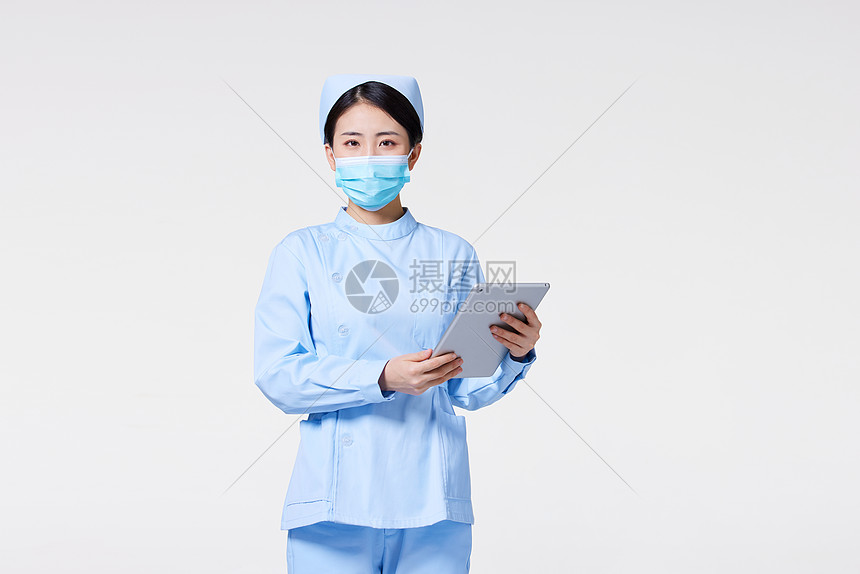 戴口罩的护士形象图片